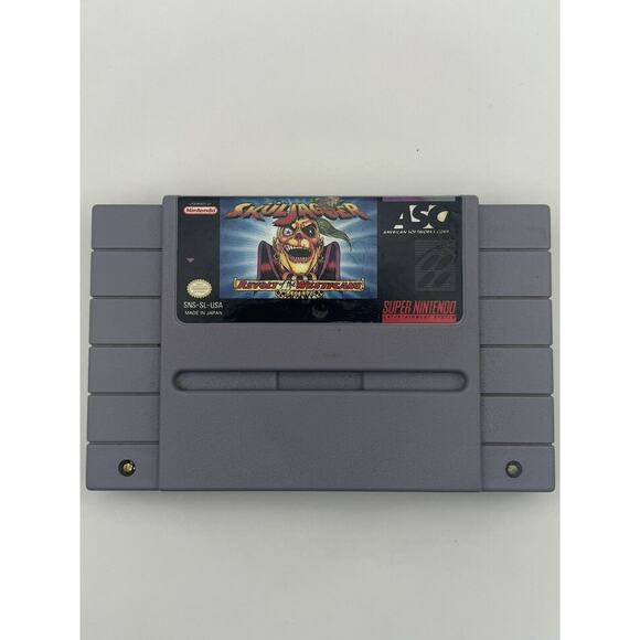Super Nintendo SNES Skuljagger Video Game Cartridge *Authentic/Cleaned/Tested* - Picture 1 of 3